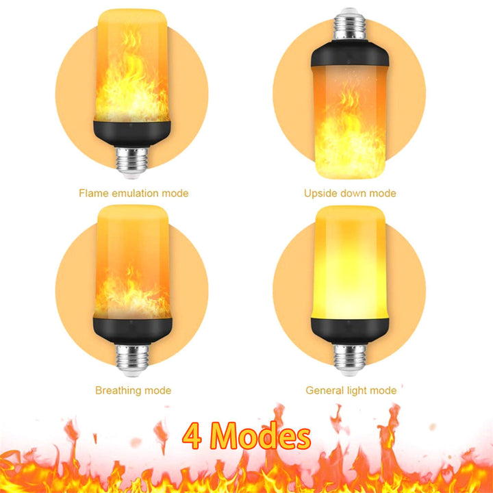 LED flame light with dynamic flickering, excellent for parties and special events.