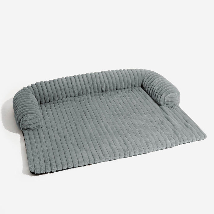 Soft gray pet blanket & sofa cover designed for pet comfort and furniture protection