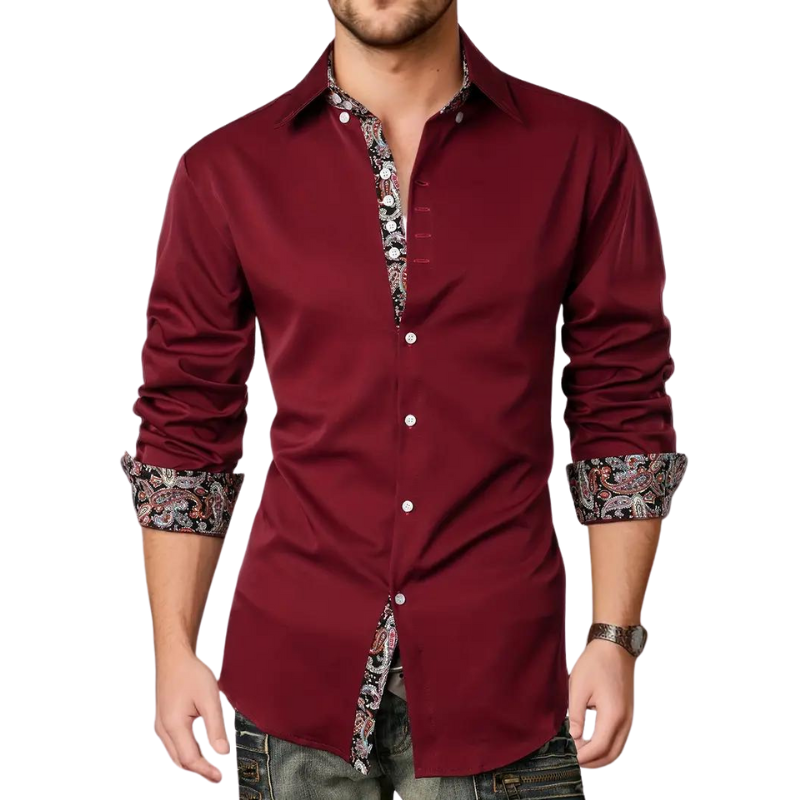 Stylish men's party & formal shirt, a slim fit elegant choice for special occasions.