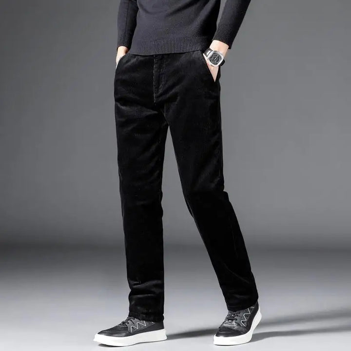 Versatile men's tailored slim fit trousers, great for smart casual or daily wear.