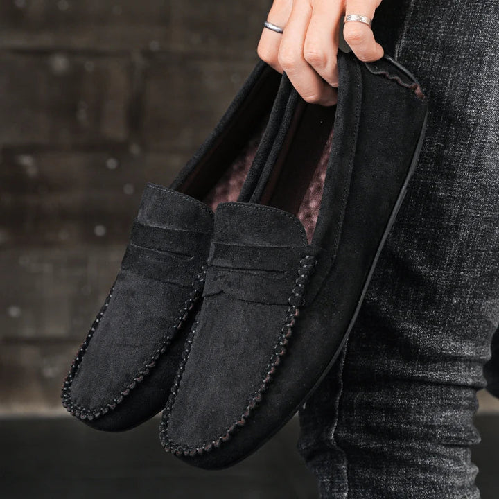 Classic Men's Tivoli penny loafers, sophisticated slip-on style, versatile men's dress and casual shoes.