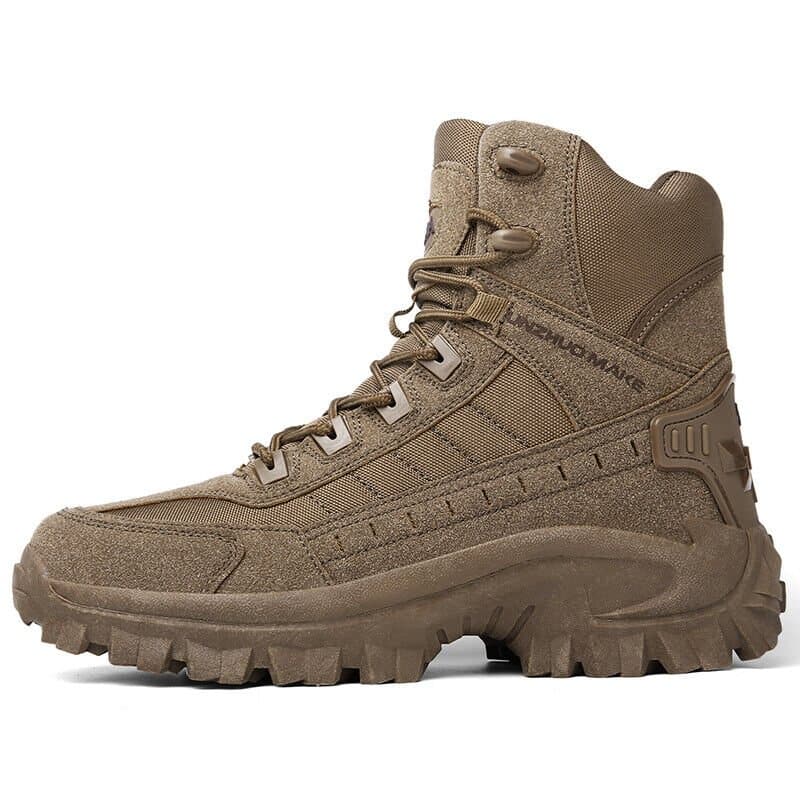Men's durable lace-up hiking boots, rugged tactical workwear with superior grip.
