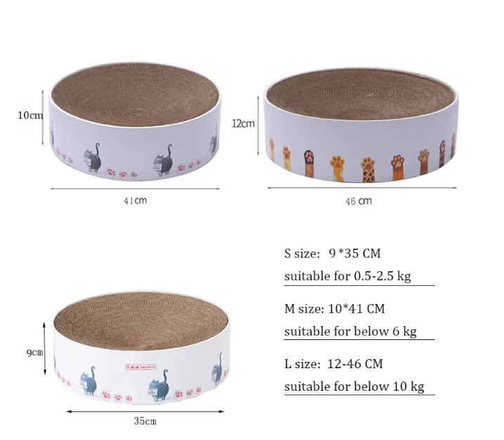 Stylish pet accessory: cactus cat scratcher with durable cardboard base, perfect for modern homes.