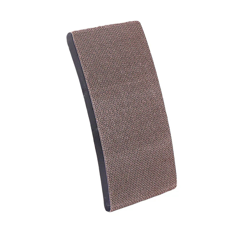 Stylish cat scratcher lounger fitting into modern pet aesthetics, made from sustainable materials