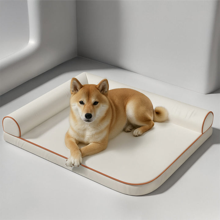 High-quality orthopedic dog bed, offering pet comfort and support with waterproof and scratch-resistant features.