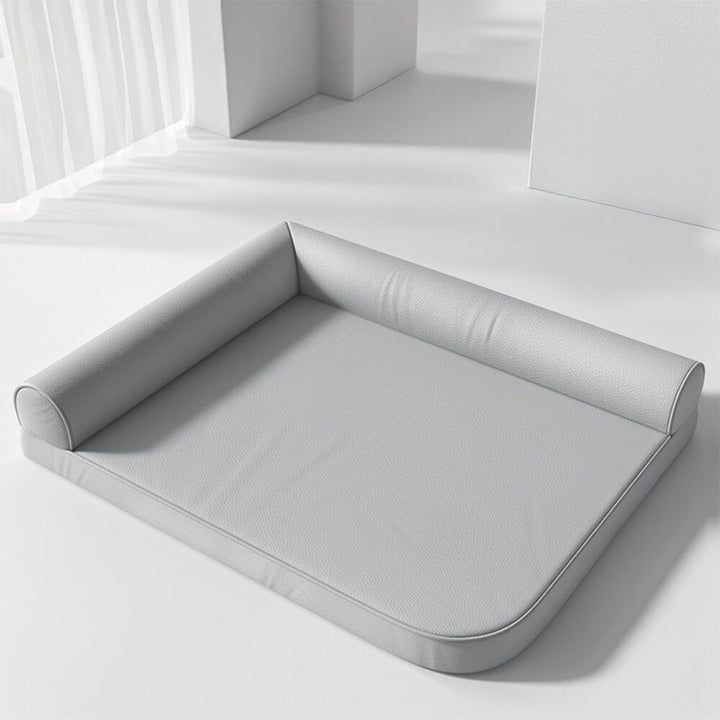 Dog supplies: large orthopedic dog bed with egg crate foam and washable, waterproof tech fabric.