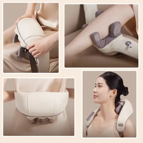 Thoughtful gift: Unisex electric neck & shoulder massager with heat for wellness, pain relief & deep relaxation.