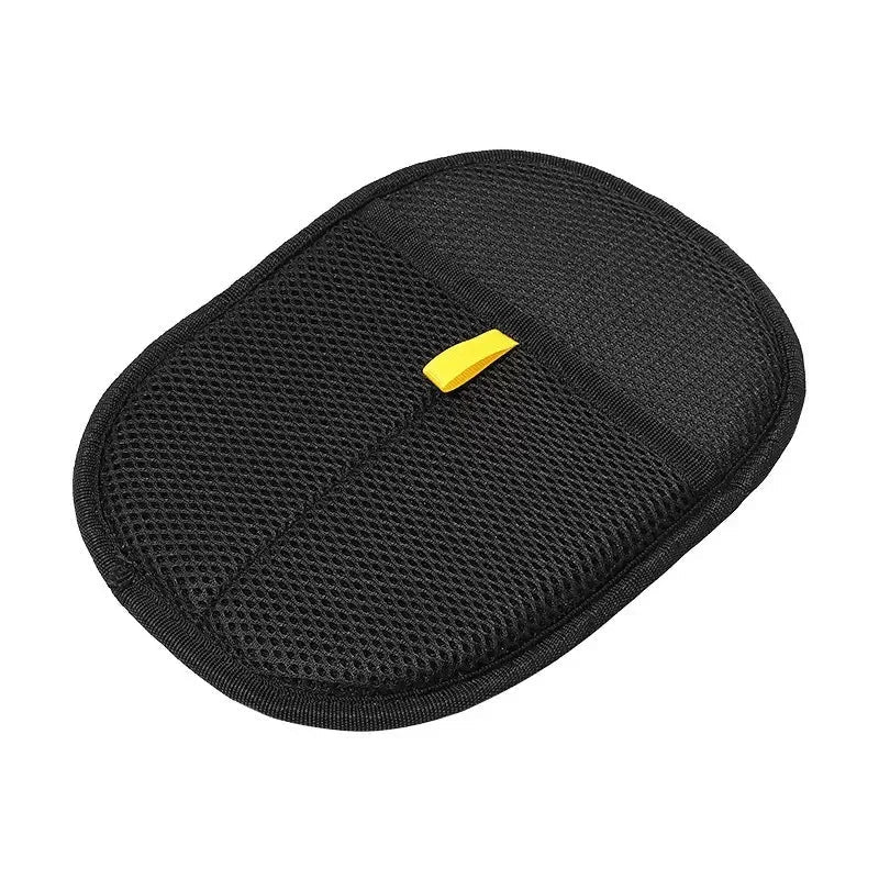 Pair of double-sided pet hair removal gloves, blue silicone for cleaning furniture & clothing