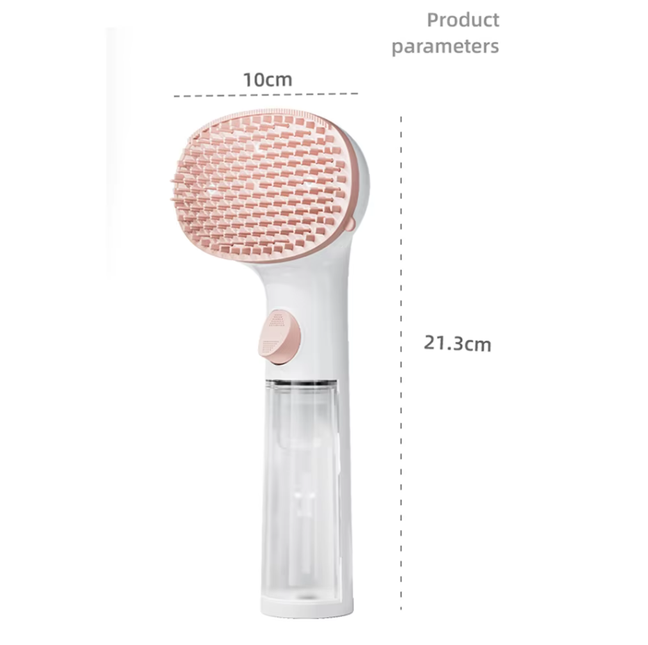 Innovative pet dry foam brush, ergonomic design for easy pet cleaning without water mess.