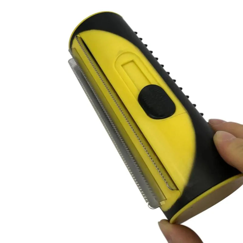 Innovative pet grooming roller, quickly clearing dog and cat hair with ease.