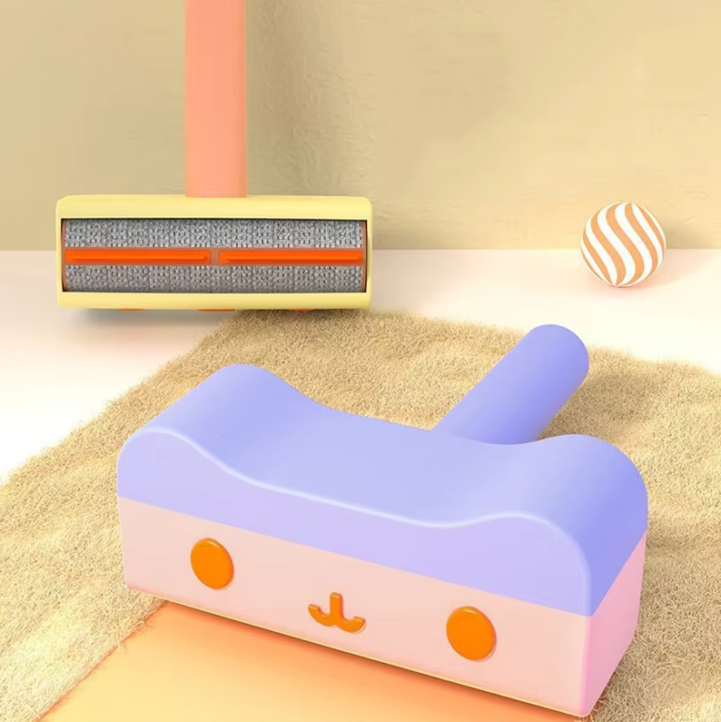 Interactive pet grooming vacuum for cats & small dogs, making fur removal fun & easy