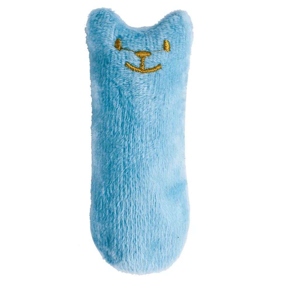 Soft yet strong catnip plush toy, ideal for daily dental cleaning and interactive playtime.