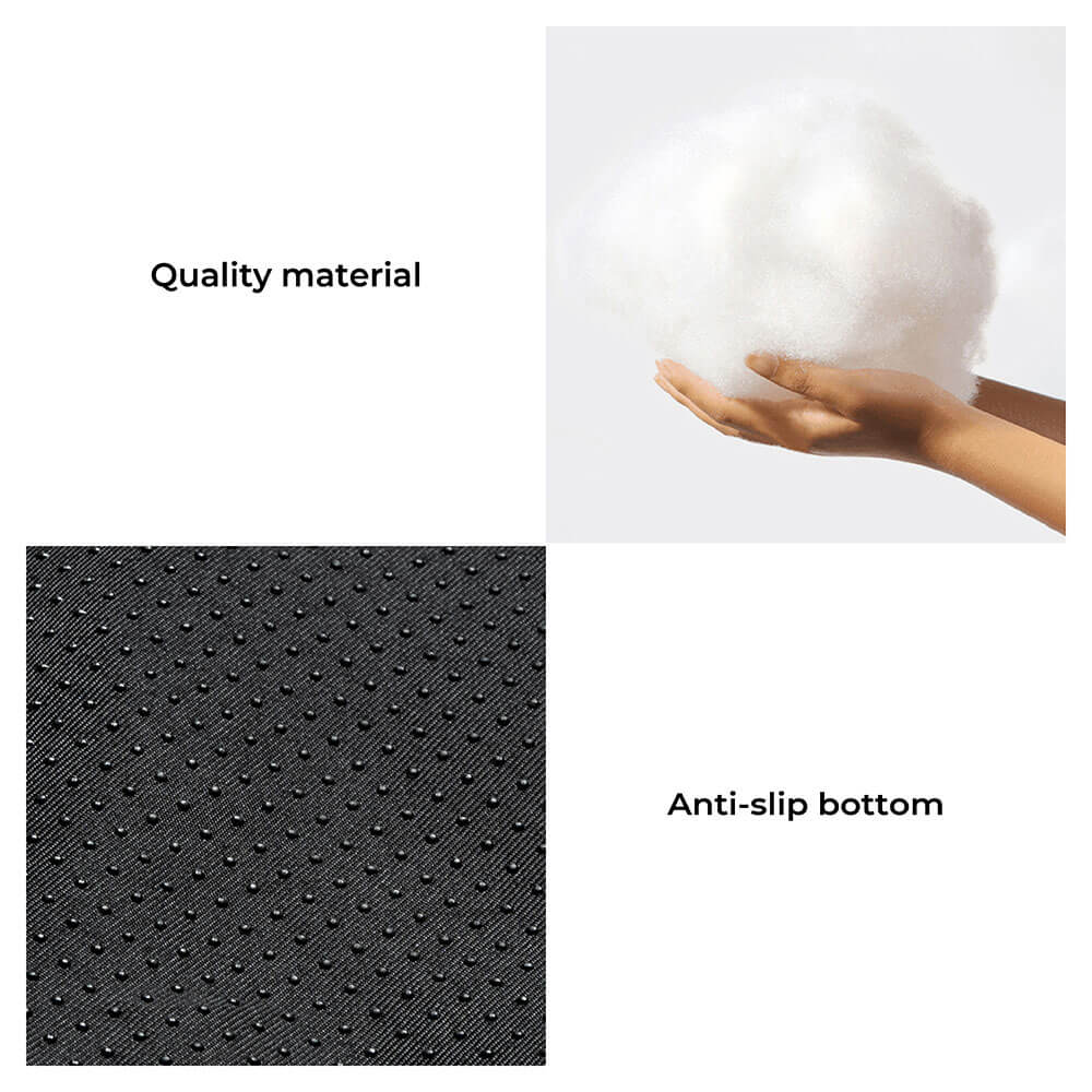 Large calming dog bed mat and sofa protector in a stylish home, washable pet furniture cover