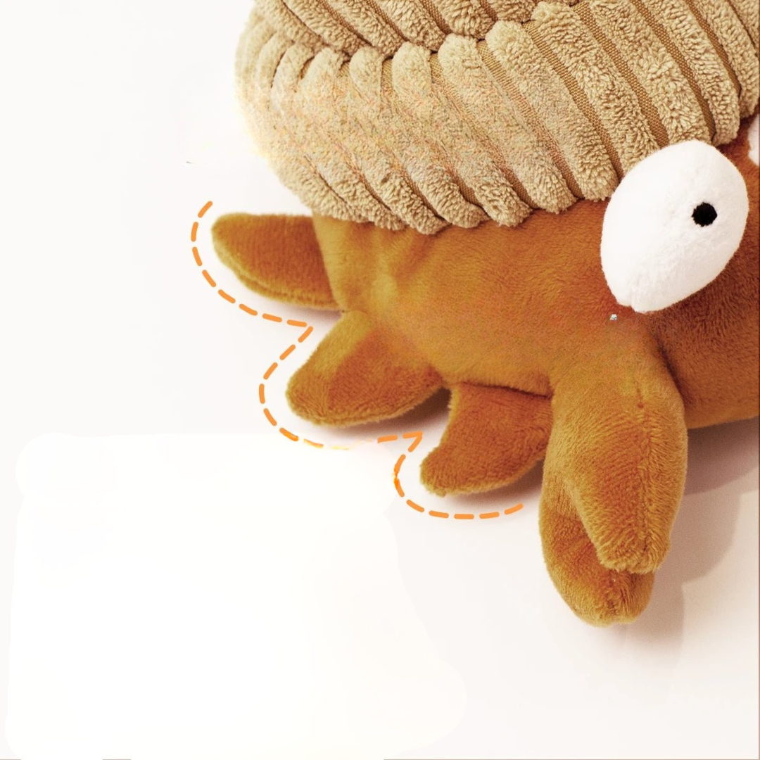 Dancing pet toy in plush, providing endless fun and activity for cats and dogs.