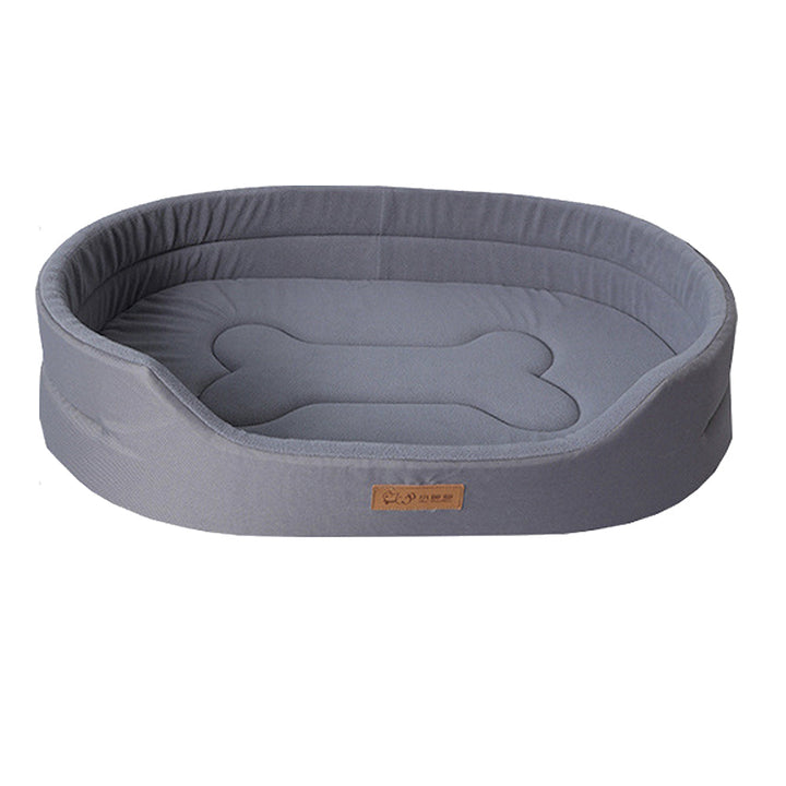 Washable waterproof plush dog bed, ultimate comfort & easy clean.