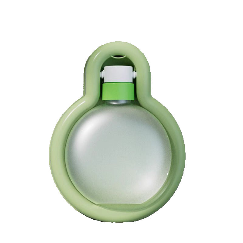 Dog travel bottle providing fresh water on demand, a key pet accessory for active owners.