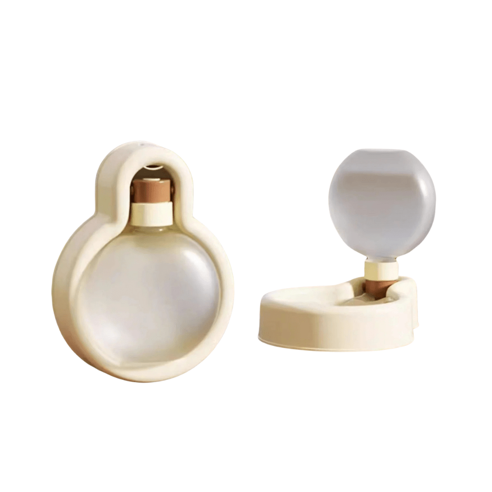 Leak-proof pet water bottle with attached bowl, perfect for dog travel and outdoor adventures.