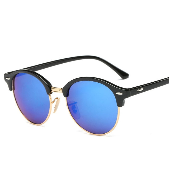 Must-have unisex summer accessory: Alloy frame sunglasses with UV400 anti-reflective mirror lenses.