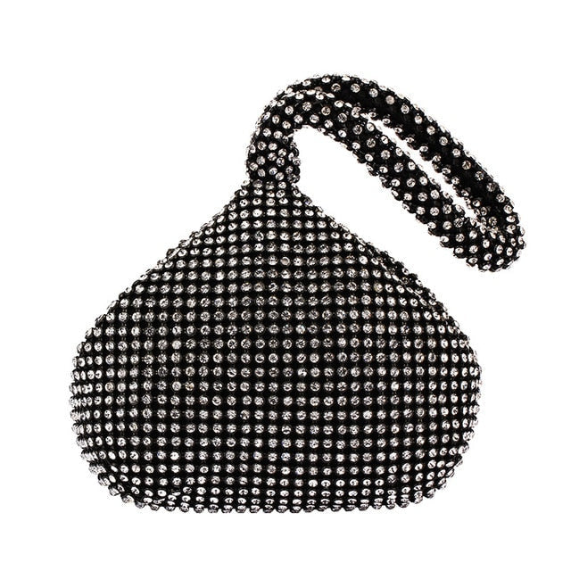 Silver Women's Mini Chicago Style Shoulder Bag. Stylish evening purse, a perfect accessory for modern women.