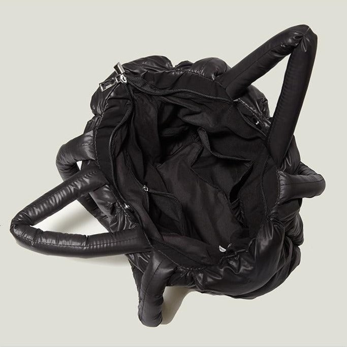 Chic women's nylon handbag, a stylish luxury accessory perfect for an elegant everyday carry.