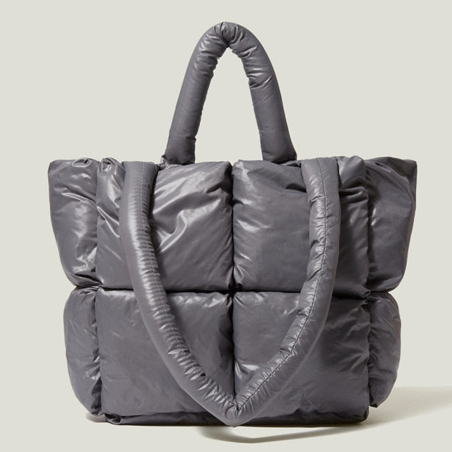 Durable women's nylon luxury handbag, combining practicality with high fashion style for women.