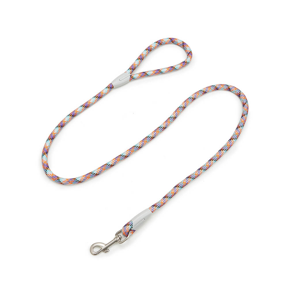 Close-up of the metal D-ring on the anti-pull dog harness, suitable for strong large dog breeds