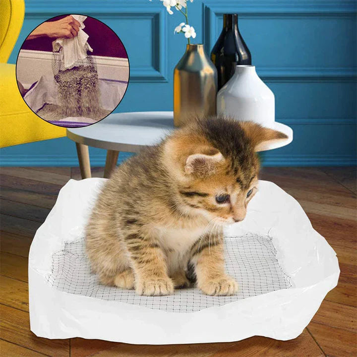 Reusable cat litter liner with odor control, durable and hygienic for pet care