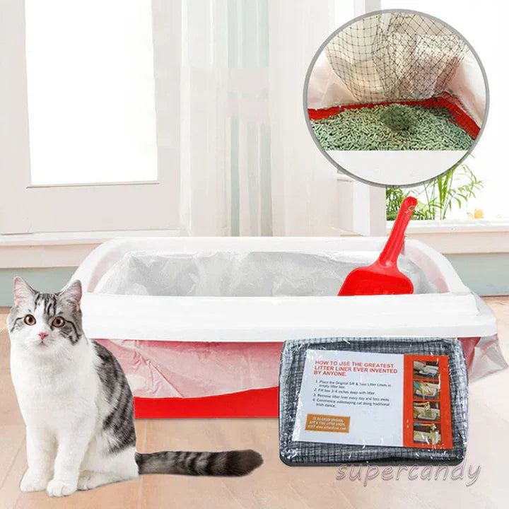 Hygienic pet supplies: reusable litter liner for effective odor control and easy cleaning