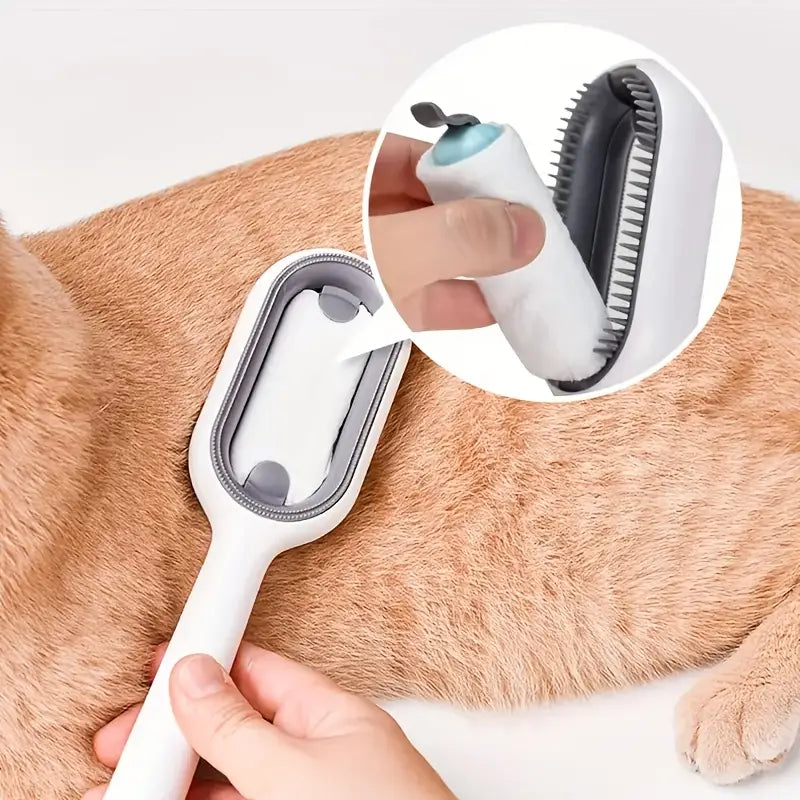 Reusable pet hair remover roller for quickly cleaning dog and cat hair from furniture