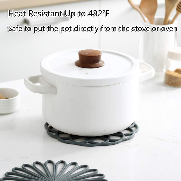 Smart home decor: 3 heat-resistant silicone coasters, perfect non-slip table pads.