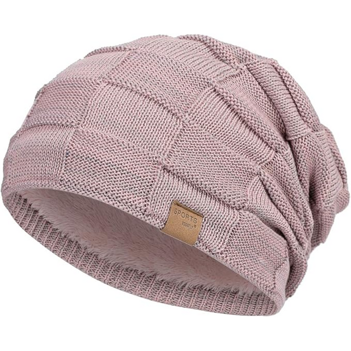 Cozy unisex slouchy beanie hat, a stylish knitted fashion accessory for ultimate winter warmth.