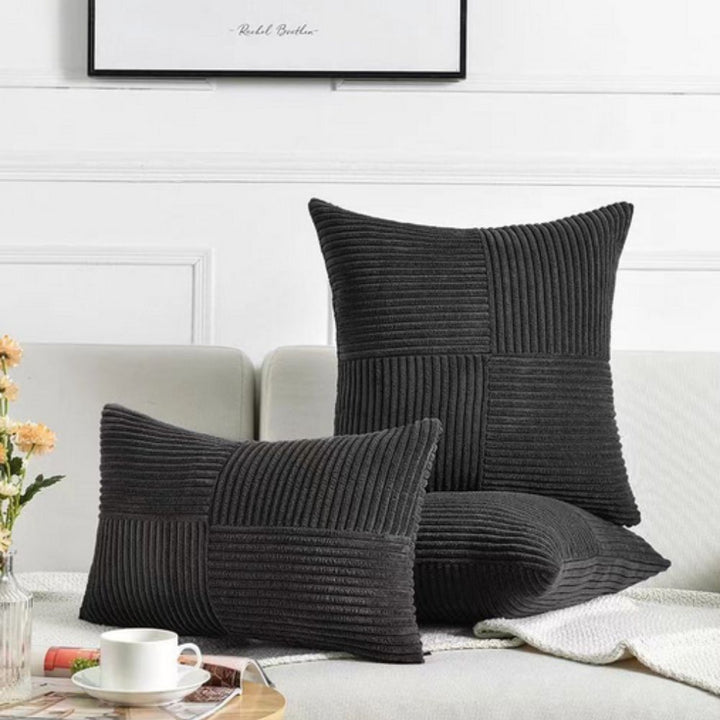 Versatile textured corduroy pillow cover, an essential home decor item for adding warmth and style