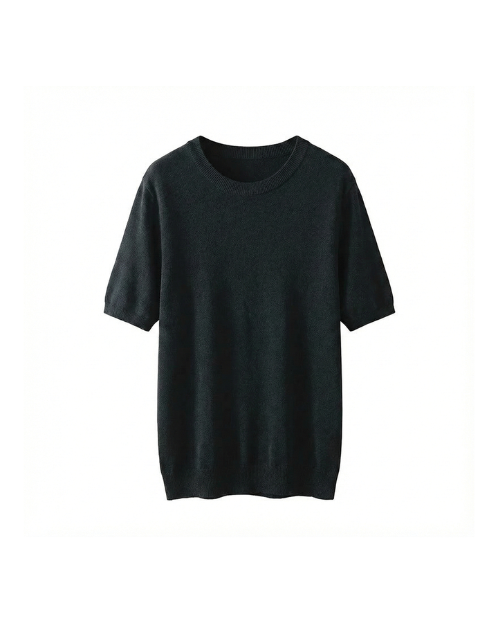 Classic solid color unisex short sleeve shirt, perfect for everyday comfort & versatile styling. Soft o-neck casual top.