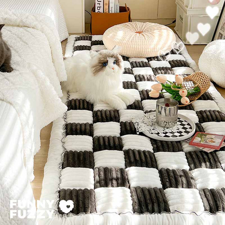 Pet blanket featuring a subtle pattern, adding a touch of style to pet accessories