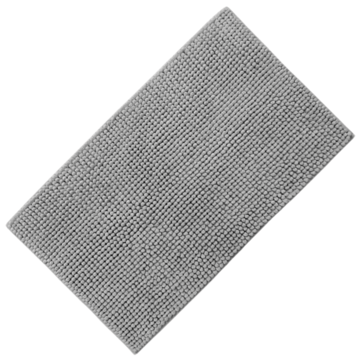 Unisex absorbent dog doormat in quick-drying chenille microfiber for muddy paws by an entryway