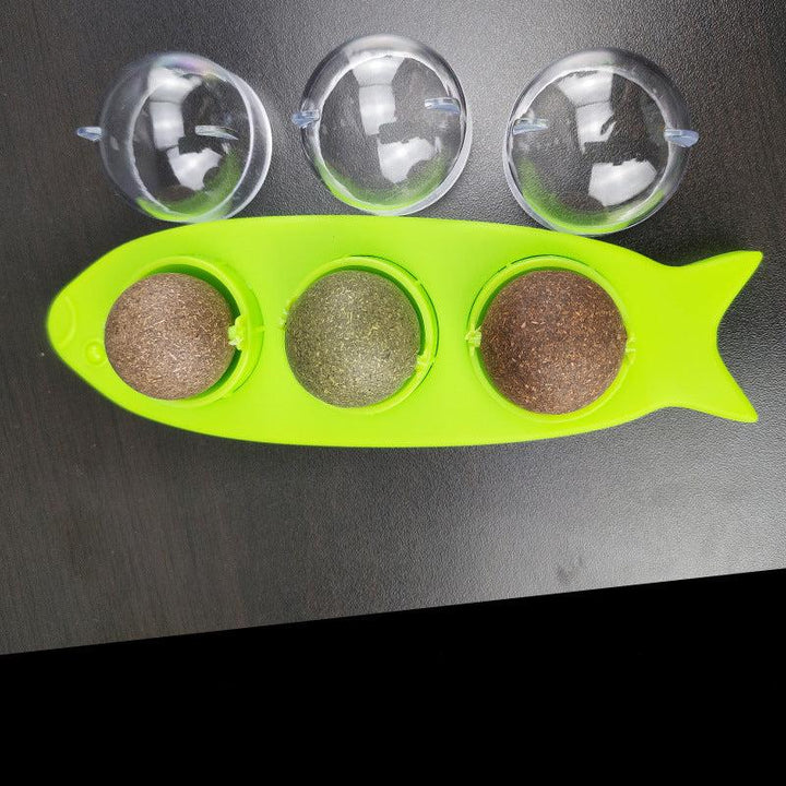 Catnip interactive licking toy, ideal for cat enrichment and play