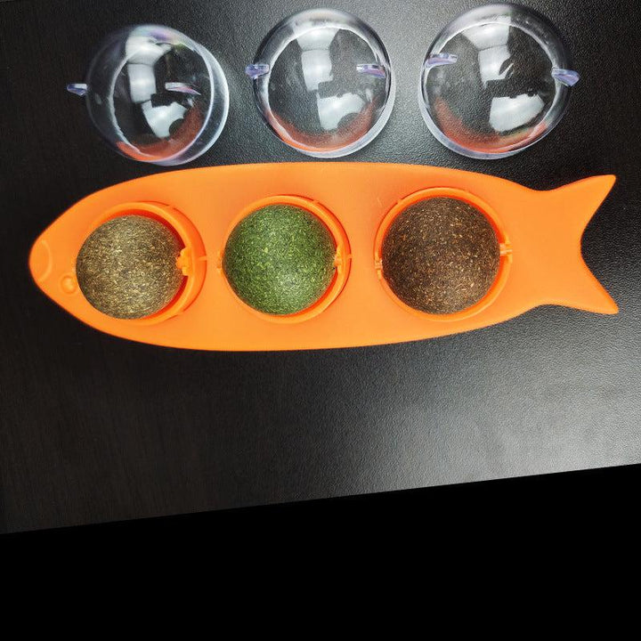 Interactive licking toy with natural catnip for happy, stress-free cats