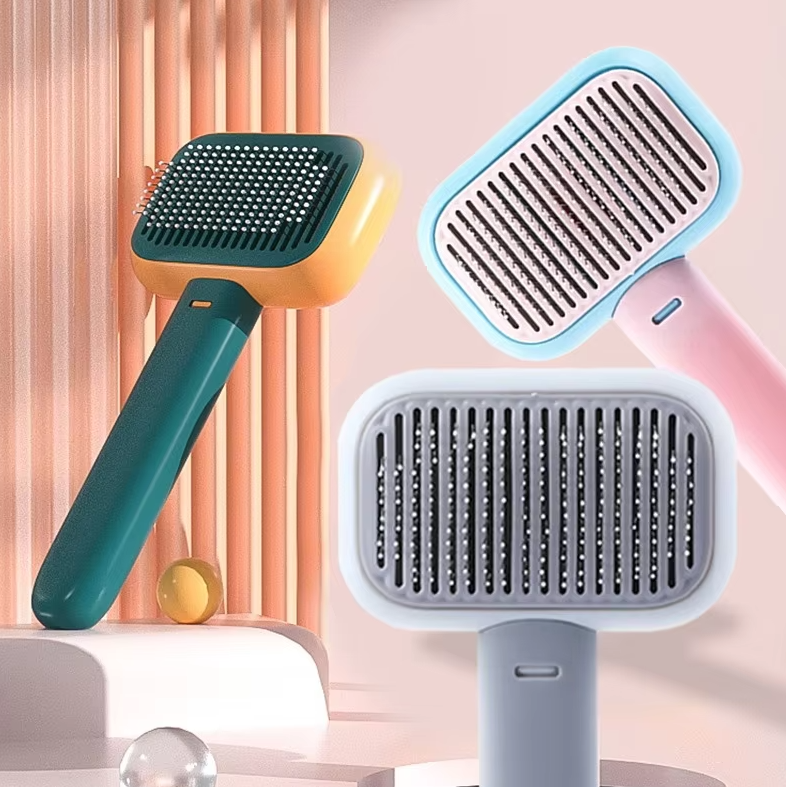 Unisex detangling hairbrush for all hair types, gentle pain-free combing, tangle-free beauty tool