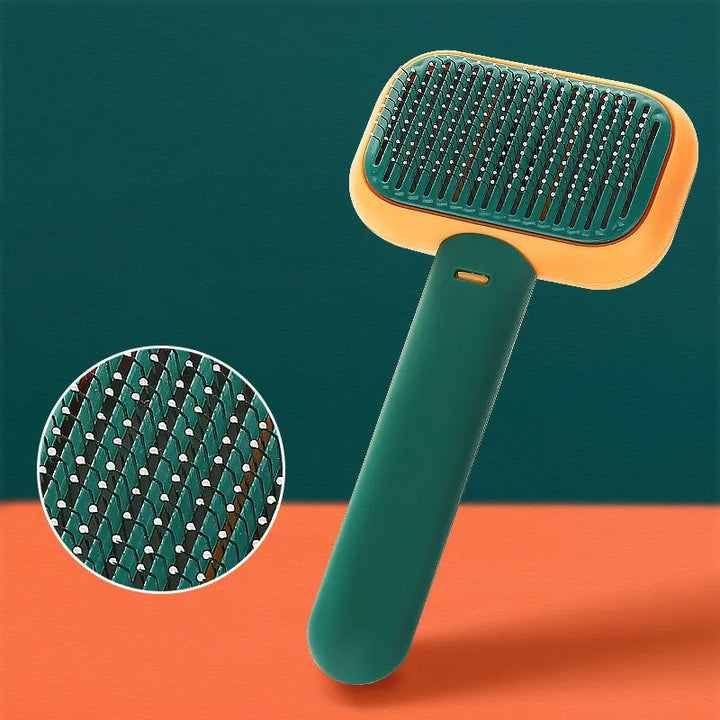 Close-up of gentle detangling hairbrush, ideal for pain-free haircare and all hair textures