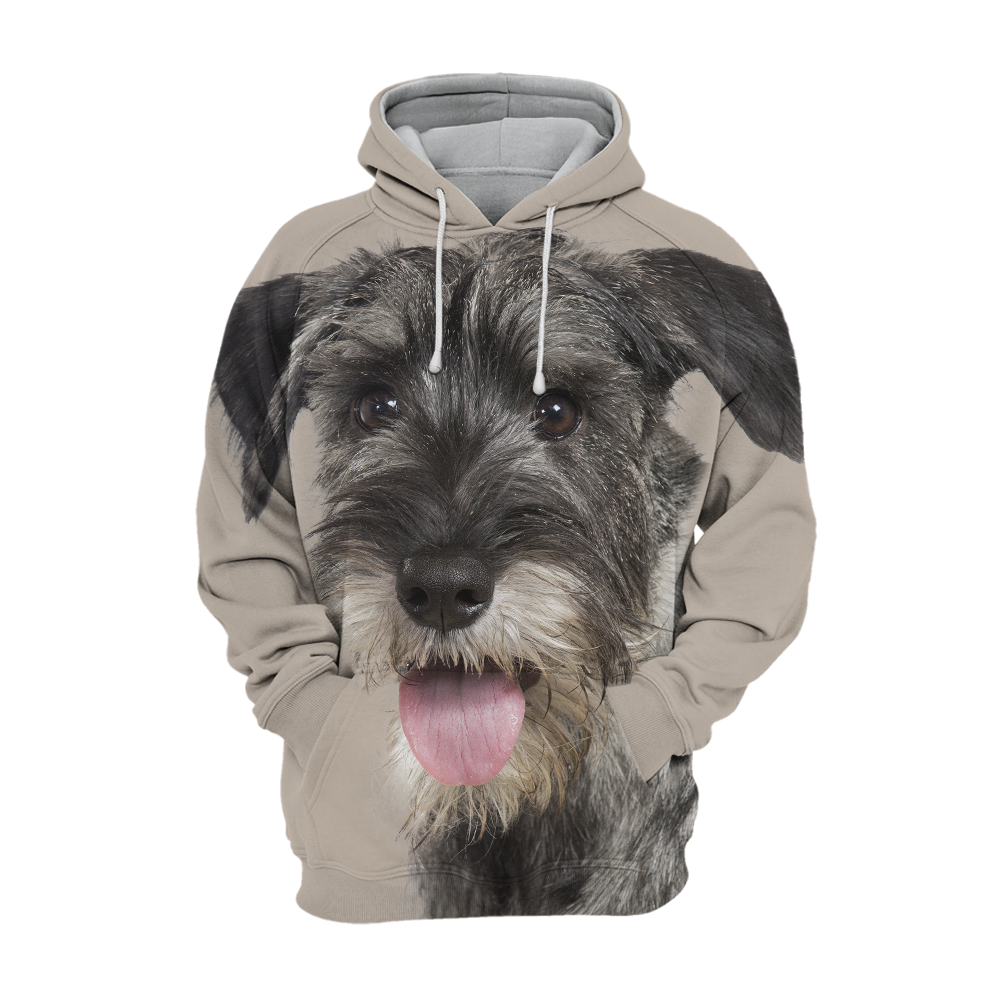 Unisex Dog Lover cotton blend hoodie with paw print graphic, perfect for casual wear.