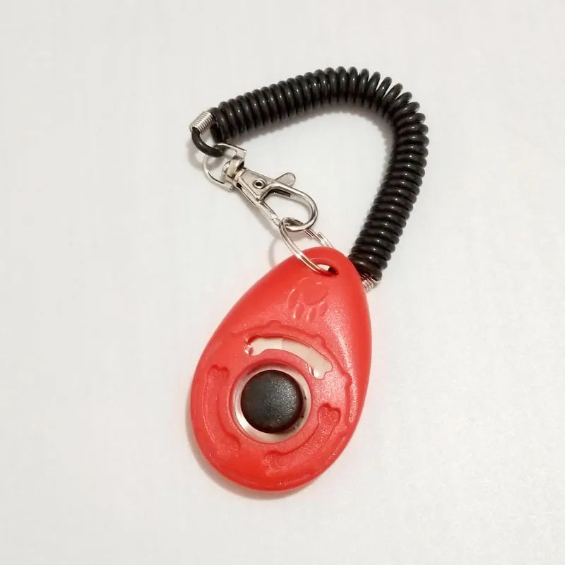 Easy-to-use dog training clicker with wristband and secure snap hook for all dogs