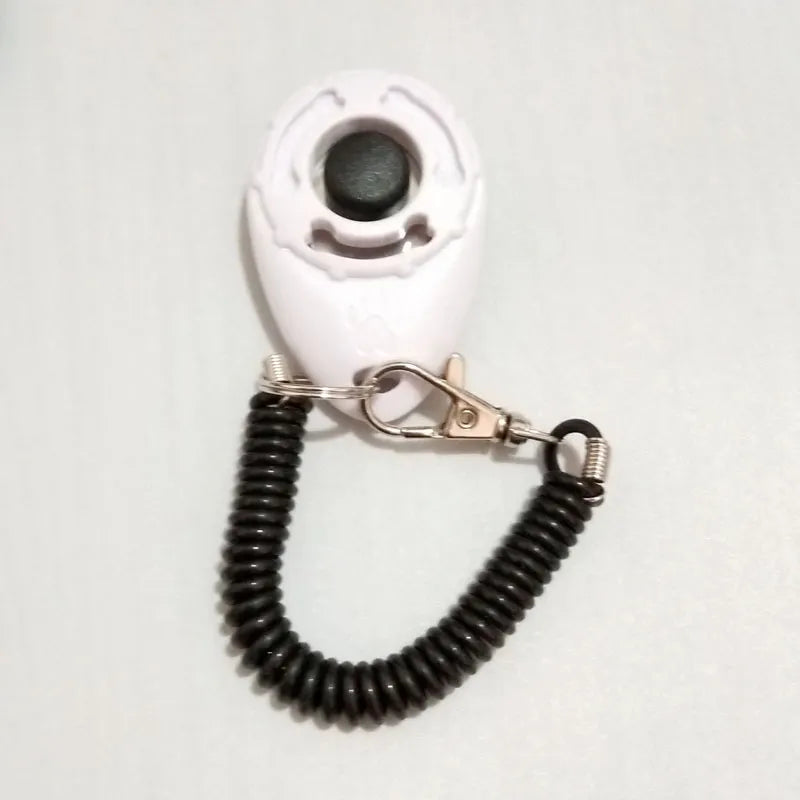 High-quality dog training clicker with comfortable wrist coil and practical snap