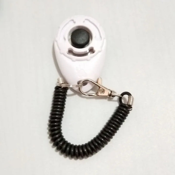 High-quality dog training clicker with comfortable wrist coil and practical snap