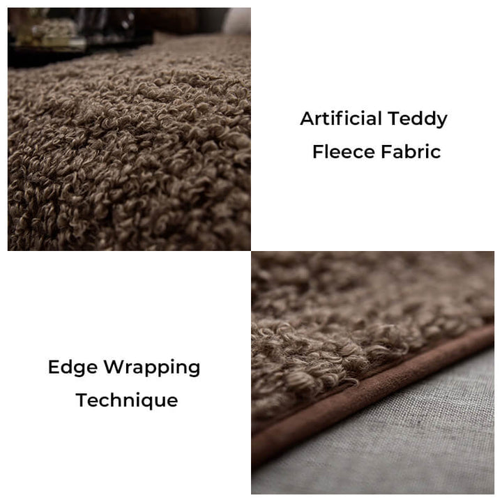 Non-slip warm fleece furniture cover, luxurious and pet-friendly protection for sofas