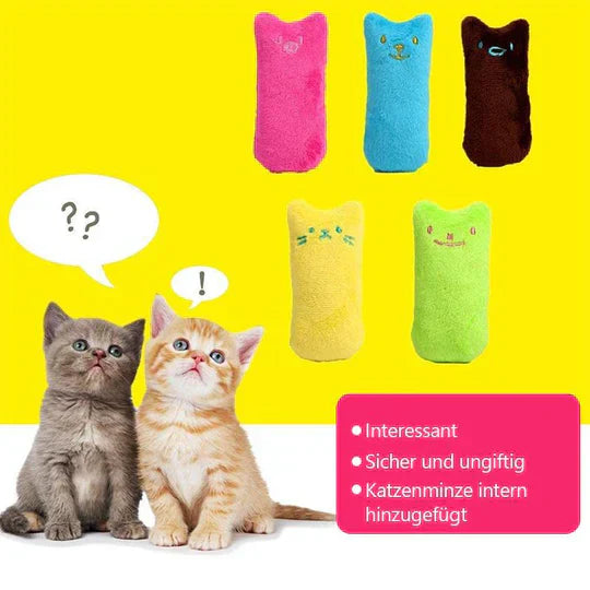 Unisex scratch-resistant cat toy with catnip, durable and interactive for feline playtime