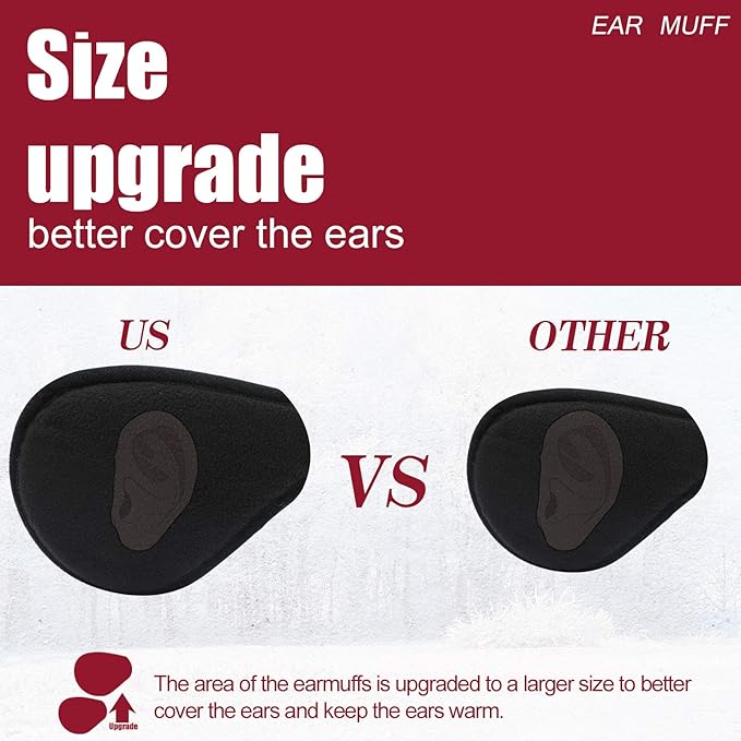 Cozy unisex fleece ear warmers. Essential winter accessory for cold weather comfort.