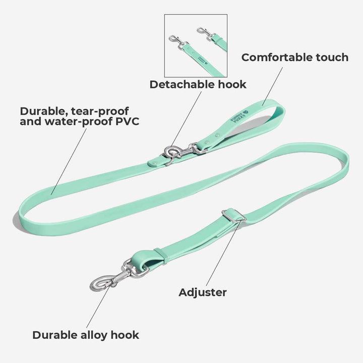 Durable all-weather gummy dog leash, antibacterial and odor-resistant, excellent outdoor gear for pets
