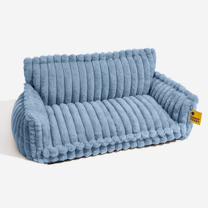 Luxurious pet bed with bolster, providing a secure and comforting space for joint support