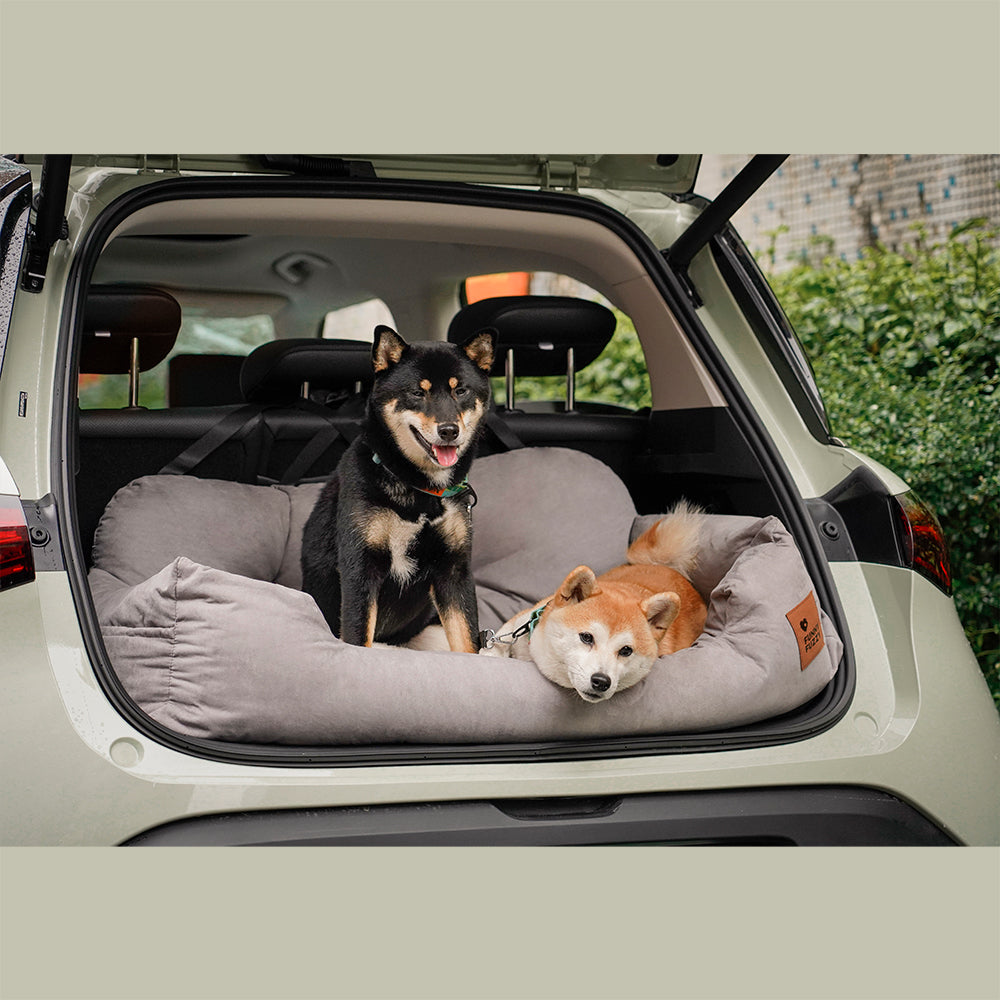 Dog car seat cover & travel bed, versatile pet travel solution, car protection