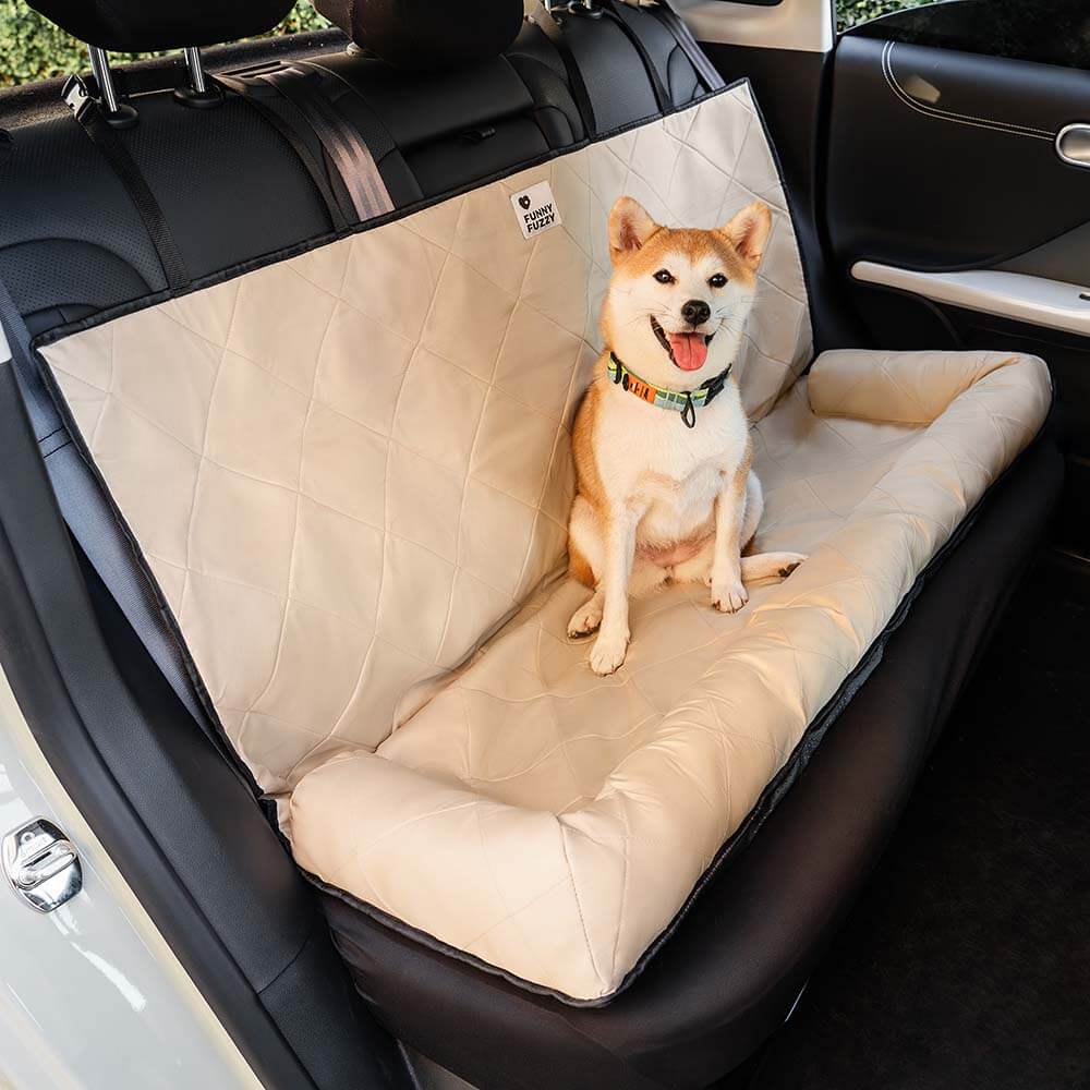 Multi-layered waterproof dog car seat cover for ultimate pet travel protection